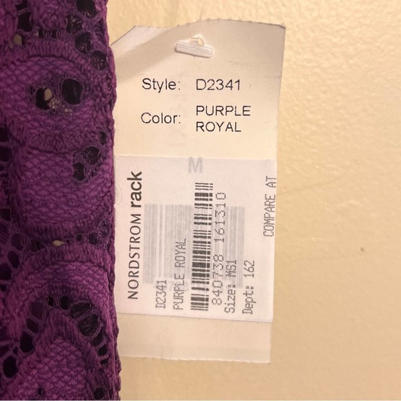 NWT ALEXIA ADMOR Purple Lace Dress Cap Sleeve Above Knee Party Cocktail Women's - Picture 6 of 11